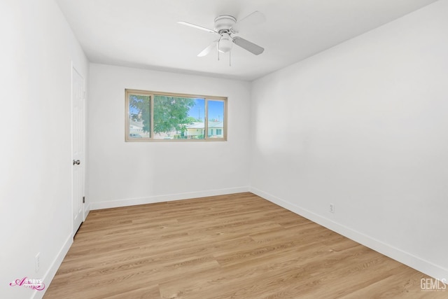 1825 Camino Primavera, Bakersfield, CA 93306 - empty room with light wood-style floors and a ceiling fan