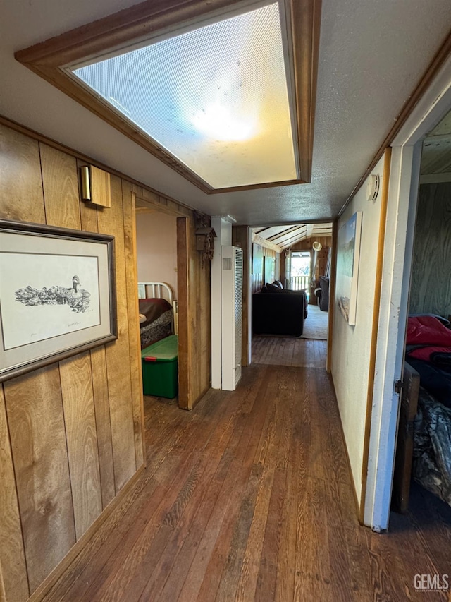 1 Jasper Ave, Rosamond, CA 93561 - hallway featuring hardwood / wood-style flooring and wooden walls