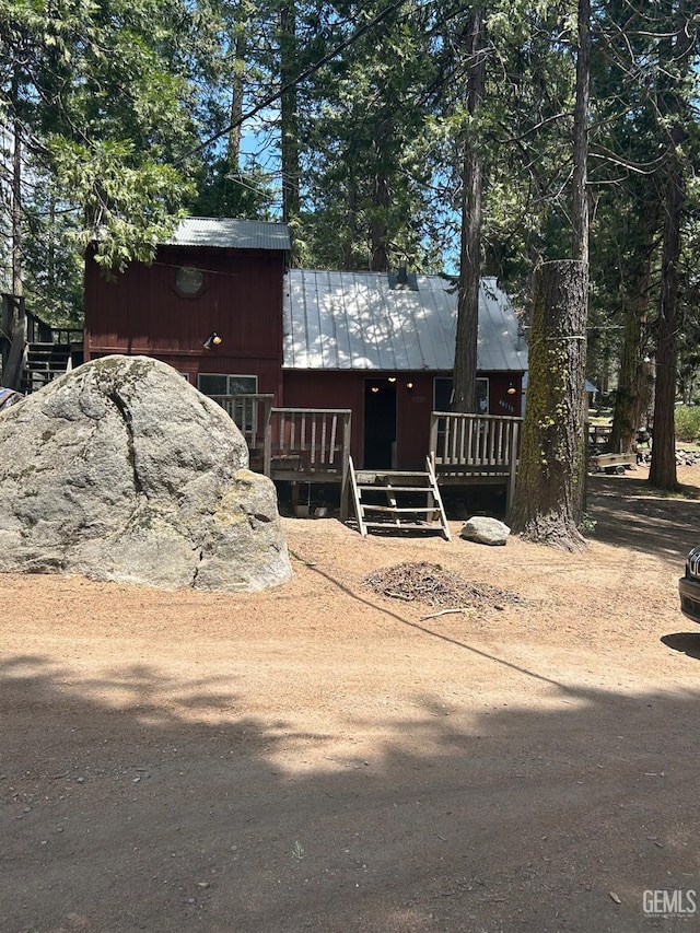 48718 Sugarpine Trl, Posey, CA 93260 - view of front of home featuring metal roof