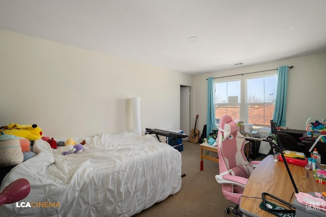 bedroom featuring carpet floors