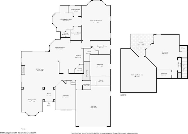 1904 Wedgemont Pl, Bakersfield, CA 93311 - home floor plan