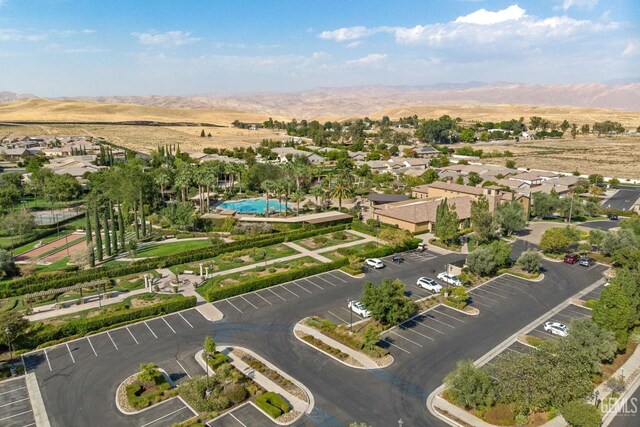 9700 Kingsport Pl, Bakersfield, CA 93306 - aerial view of mountains and a pool