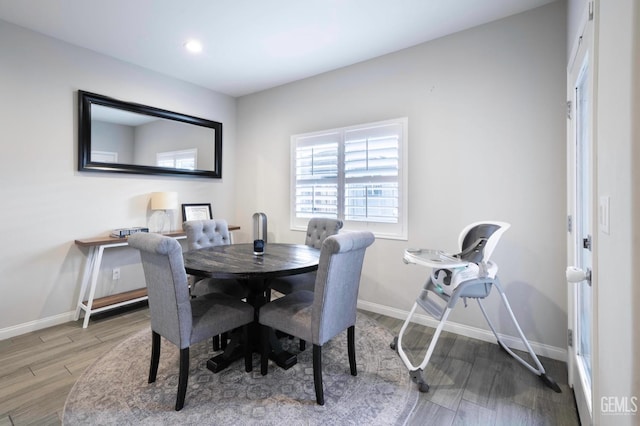 8615 Littleton St, Bakersfield, CA 93314 - dining area featuring wood-type flooring