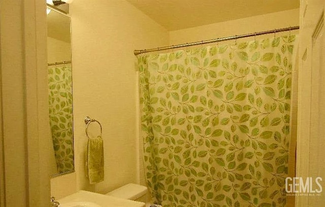 5429 White Wheat Ave, Bakersfield, CA 93313 - bathroom featuring a shower with curtain and vanity