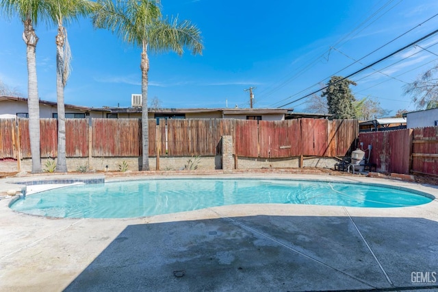 view of pool with a fenced in pool and a fenced backyard