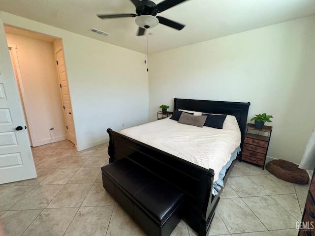 6722 Glacier Bay St, Bakersfield, CA 93313 - bedroom with light tile patterned floors and ceiling fan