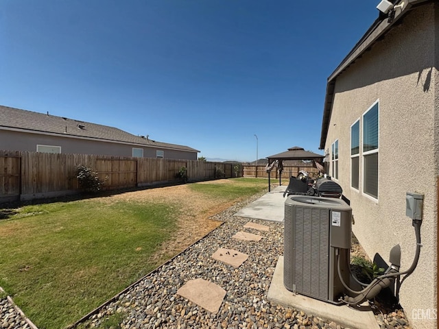 6722 Glacier Bay St, Bakersfield, CA 93313 - fenced backyard with a gazebo and a patio area