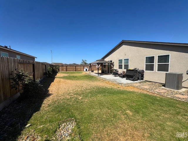 6722 Glacier Bay St, Bakersfield, CA 93313 - fenced backyard featuring a gazebo and a patio area