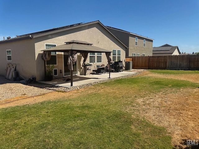 6722 Glacier Bay St, Bakersfield, CA 93313 - back of house featuring a gazebo, stucco siding, and a patio area