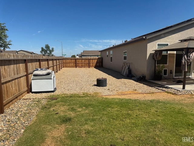 6722 Glacier Bay St, Bakersfield, CA 93313 - fenced backyard featuring a gazebo and a patio area