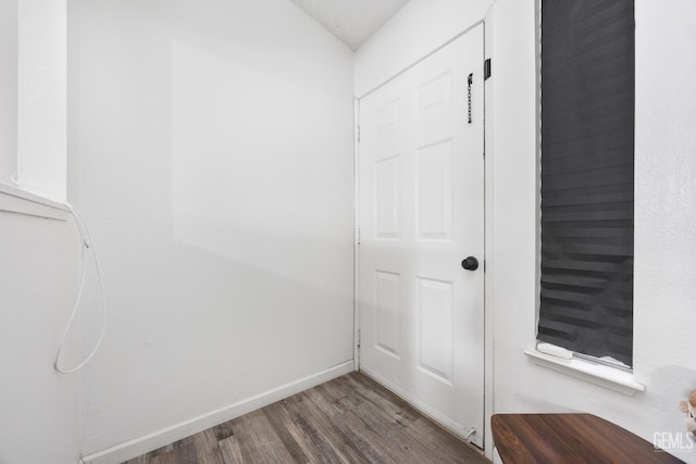 interior space featuring dark hardwood / wood-style floors