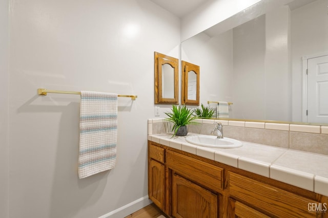 bathroom featuring vanity