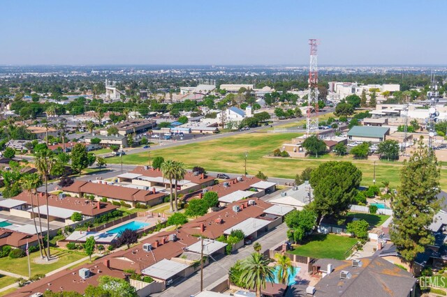 2848 Summit Cir, Bakersfield, CA 93306 - aerial view of property's location featuring a pool