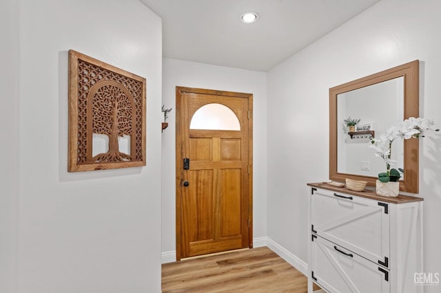11106 Mohican Dr, Bakersfield, CA 93312 - entrance foyer featuring recessed lighting, baseboards, and light wood finished floors