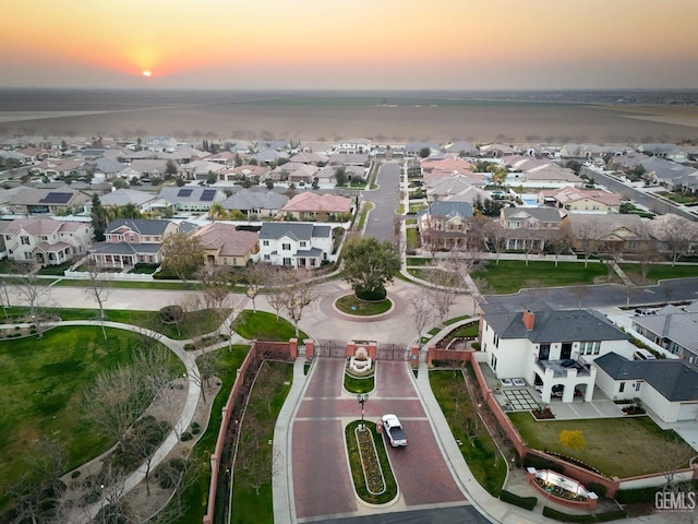 2624 Oakley St, Bakersfield, CA 93311 - aerial view at dusk of a residential view