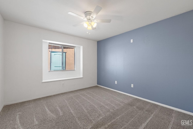 14609 Orchard Crest Ave, Bakersfield, CA 93314 - carpeted empty room featuring baseboards and ceiling fan