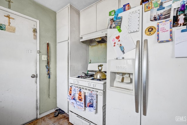 kitchen featuring white appliances