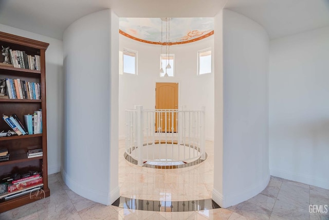 9446 E Kern River Ave, Bakersfield, CA 93308 - corridor featuring marble finish flooring and healthy amount of natural light