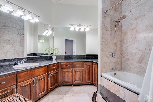 9446 E Kern River Ave, Bakersfield, CA 93308 - full bathroom with vanity and tiled shower / bath