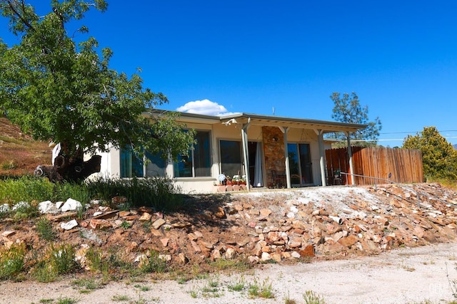 view of rear view of house