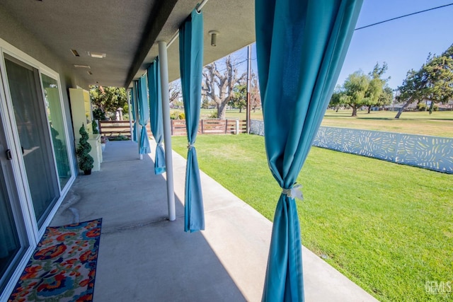 view of patio with covered porch