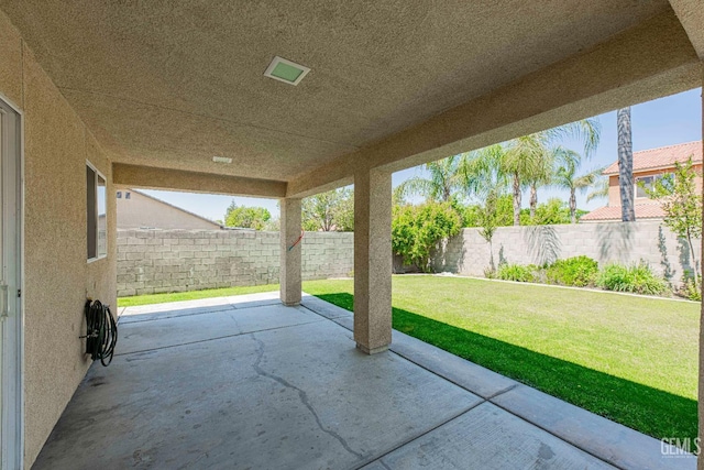 view of patio / terrace featuring a fenced backyard