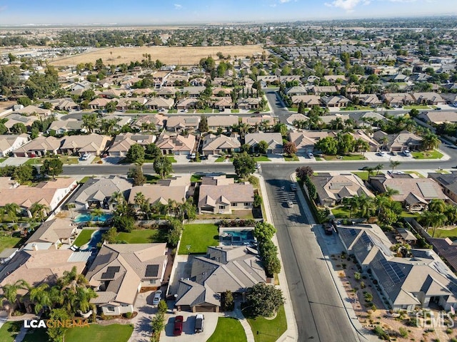 drone / aerial view featuring a residential view