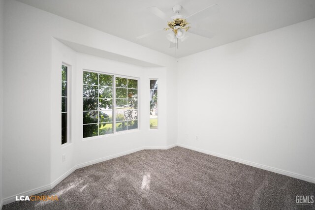 6307 San Rogue Ct, Bakersfield, CA 93312 - empty room featuring carpet flooring, ceiling fan, and baseboards