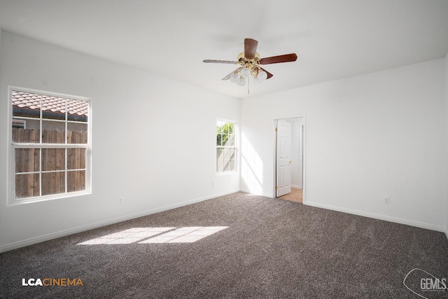 6307 San Rogue Ct, Bakersfield, CA 93312 - carpeted spare room featuring a ceiling fan and baseboards