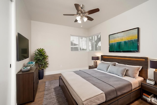 1800 Hughes Ln, Bakersfield, CA 93304 - bedroom featuring baseboards and wood finished floors