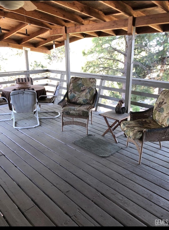 45796 Carlin Dr, Posey, CA 93260 - view of wooden terrace