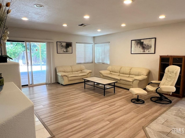 7412 Indian Gulch St, Bakersfield, CA 93313 - living room featuring light wood-style floors and recessed lighting