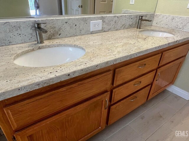 7412 Indian Gulch St, Bakersfield, CA 93313 - full bathroom featuring double vanity