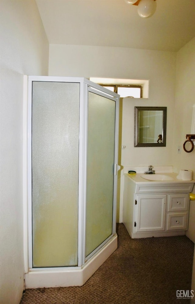 25231 Paramount Dr, Tehachapi, CA 93561 - bathroom with a stall shower and vanity