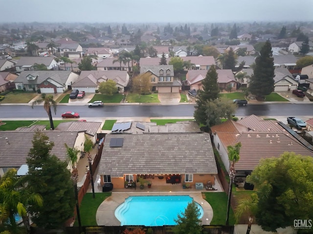 drone / aerial view featuring a residential view