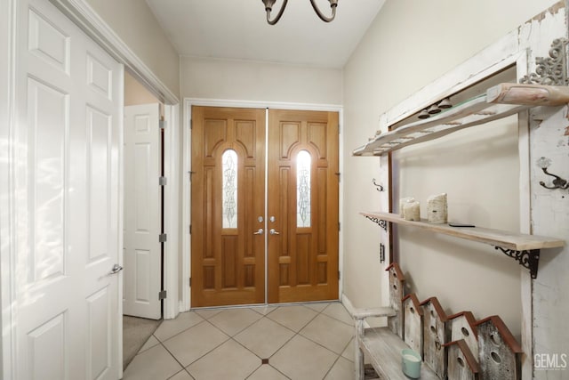 4400 Cron Way, Bakersfield, CA 93311 - foyer entrance featuring light tile patterned floors and a chandelier