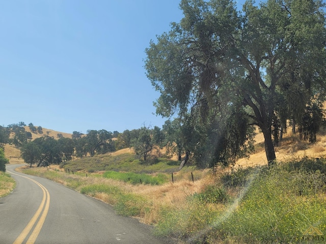 view of road featuring a rural view