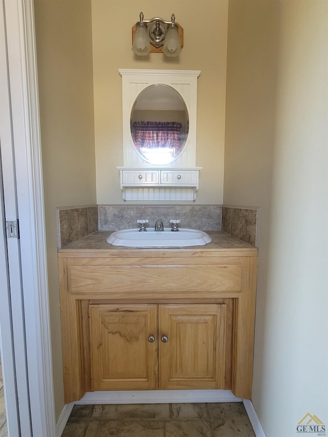 bathroom with vanity