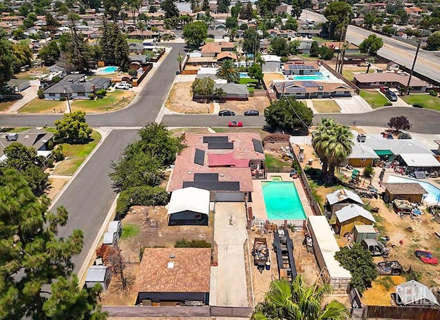 6513 Desmond Ct, Bakersfield, CA 93308 - aerial view of residential area with a pool