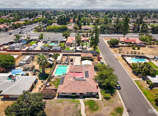 6513 Desmond Ct, Bakersfield, CA 93308 - drone / aerial view of a pool