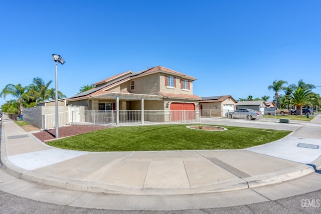 view of front of house with a front yard