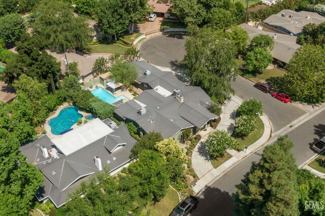 1191 Edmund St, Bakersfield, CA 93309 - aerial view of a pool