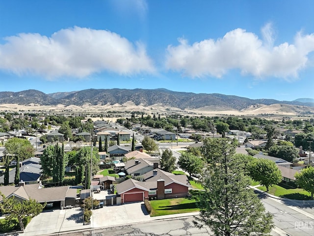 700 Mulberry St, Tehachapi, CA 93561 - aerial perspective of suburban area with a mountain backdrop