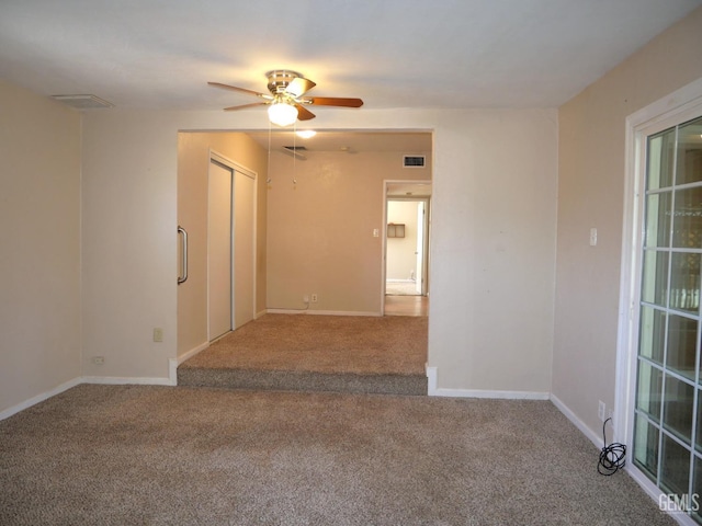 101 Oakdale Dr, Bakersfield, CA 93309 - carpeted spare room featuring a ceiling fan and baseboards