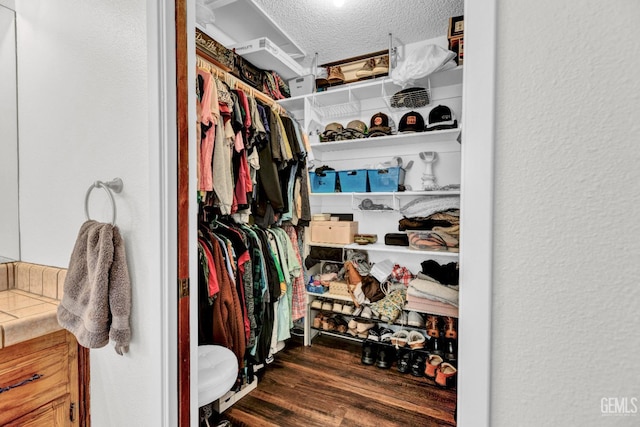 2316 Gosford Rd Unit R, Bakersfield, CA 93309 - walk in closet featuring wood finished floors