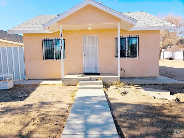view of bungalow-style home