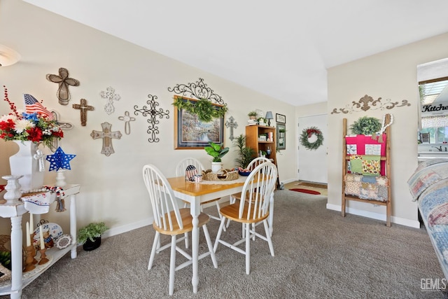 1112 Pebble Beach Dr, Bakersfield, CA 93309 - carpeted dining area featuring baseboards