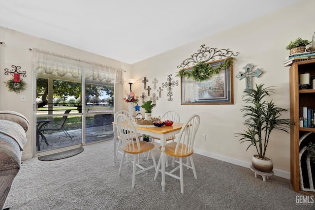 1112 Pebble Beach Dr, Bakersfield, CA 93309 - dining room featuring carpet and baseboards