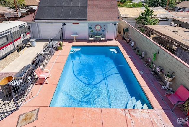 view of pool with a patio area