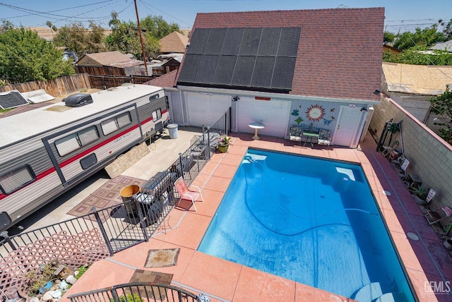 view of pool with a patio area